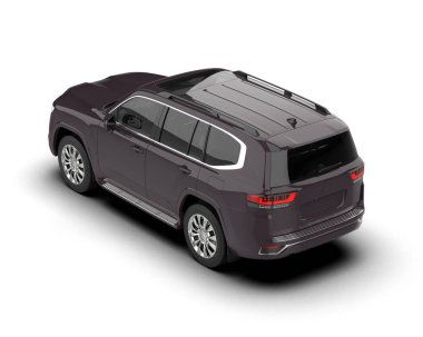 araba beyaz arkaplanda izole edildi