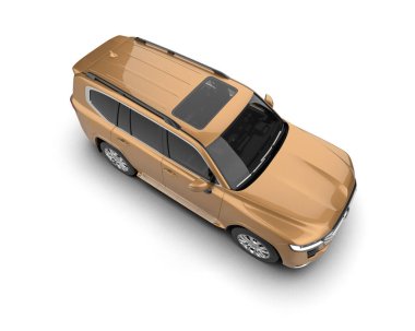 beyaz arka planda modern araba