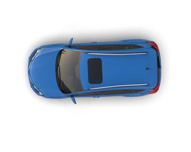 Stüdyo ortamında daha az genel bir konsept arabanın 3 boyutlu çizimi