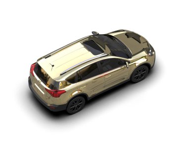 Stüdyo ortamında daha az genel bir konsept arabanın 3 boyutlu çizimi