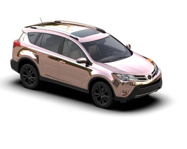 Beyaz arka planda SUV vagonu.