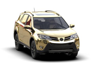 modern kompakt SUV - araba - arkası - ön tarafı