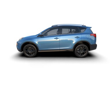 mavi araba - yan görünüm