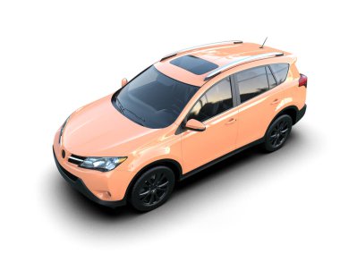 Kompakt aile cipi. 3d illüstrasyon