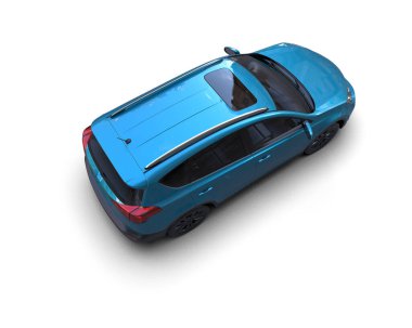 beyaz arkaplanda modern araba