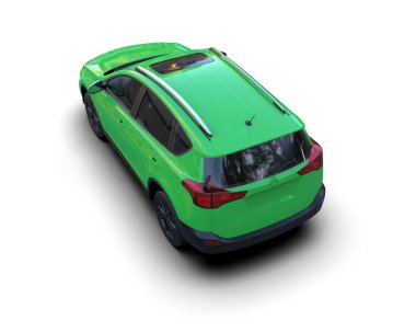 modern yeşil şehir arabası