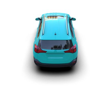 Beyaz arka plandaki araba, izole edilmiş..