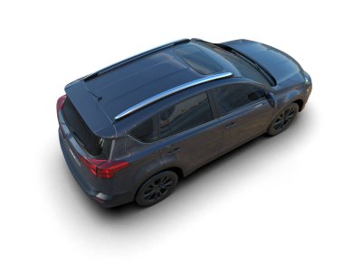 siyah lüks araba - 3 boyutlu resim