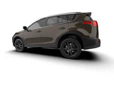 Siyah modern araba - yan görünüm