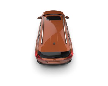 Kırmızı bir arabanın 3 boyutlu resmi