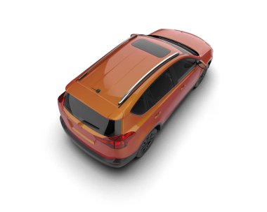 modern araba beyaz üzerine izole