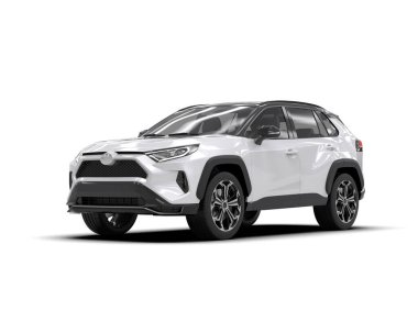 Modern beyaz SUV - 3D görüntüleme