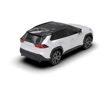 beyaz arkaplandaki araba