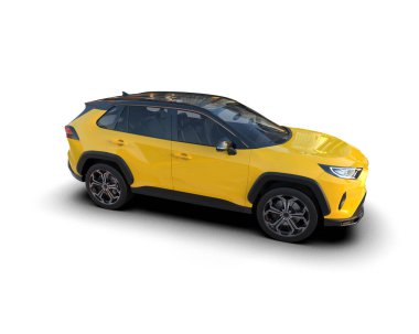 sarı kompakt spor araba