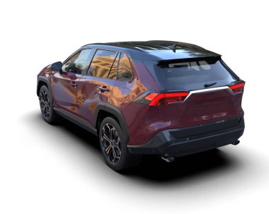 Siyah arkaplanda SUv.