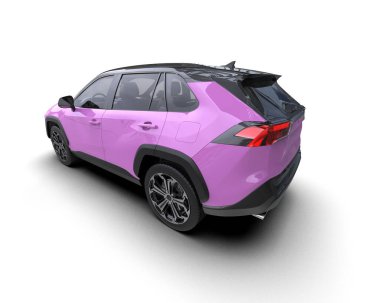 pembe modern SUV arabası