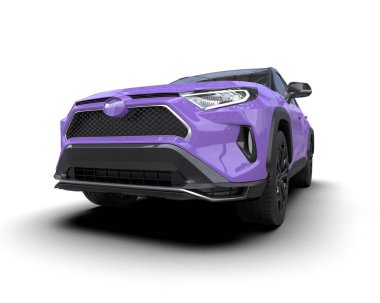 Süper modern aile arabası. 3 boyutlu, aile dostu araba sedanı. Bu stüdyo çizimi bir aile arabası ve sedan.,