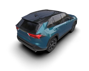 siyah modern cip. Modern aile kavramı. 3d oluşturma