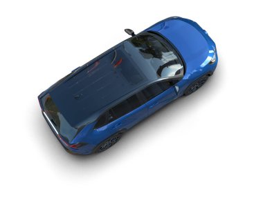 beyaz arkaplanda modern araba