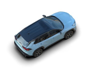 modern araba - 3D illüstrasyon