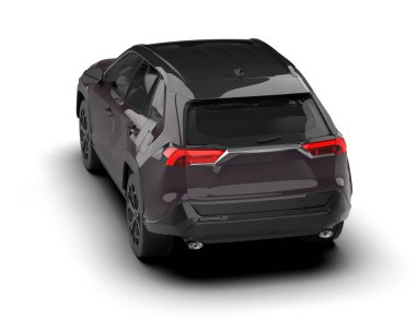 Beyaz arka planda bir cip arabası. 3 Boyutlu Hazırlama