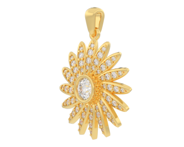 Altın kolye üzerinde beyaz izole.