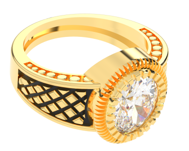 Elmaslı alyans. 3d oluşturma