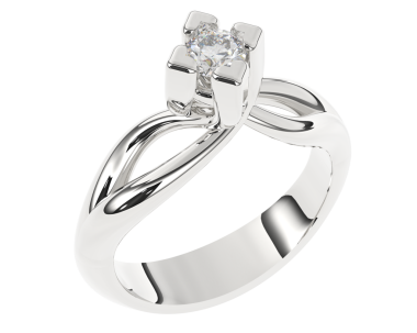 Siyah arka planda altın nişan yüzüğüyle 3D illüstrasyon