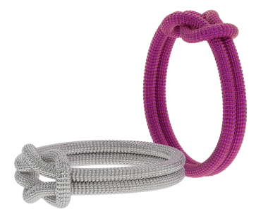 beyaz arkaplanda mor ip