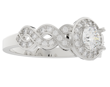 Elmaslarla izole edilmiş alyans