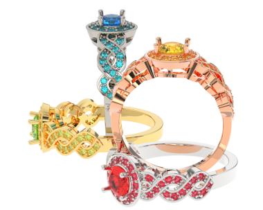 Mücevherli altın yüzük. moda mücevherleri.