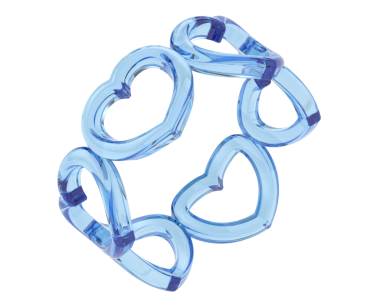 Beyaz arka planda izole edilmiş bir çift mavi lastik bant..