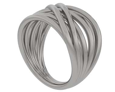 Metal kablonun 3 boyutlu görüntüsü beyaz arkaplanda izole edildi