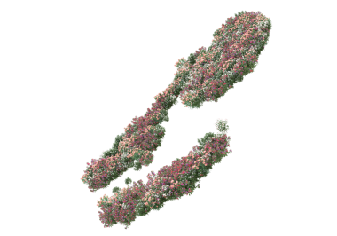 H harfinin 3 boyutlu çizimi