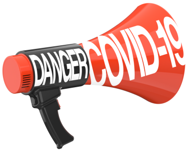 Metin tehlikesi olan megafon