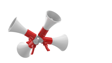 Beyaz arka planda kırmızı fiyonk. 3d illüstrasyon