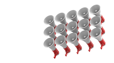 Beyaz arka plan üzerinde izole kırmızı balonlar