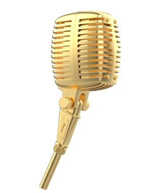 Bir mikrofonun 3 boyutlu görüntüsü