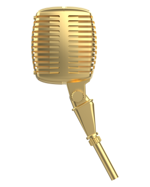 retro mikrofon vektör çizim