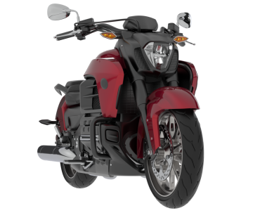 Stüdyo ortamında daha az genel bir konsept motosikletin 3 boyutlu çizimi