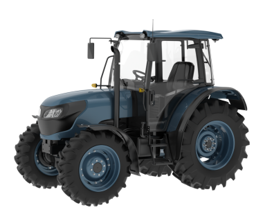 modern traktör siyah ile kırpma yolu ile beyaz arkaplanda izole.