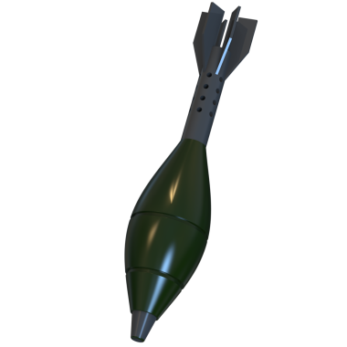 Askeri tüfek siyah arka planda izole edildi. 3d oluşturma