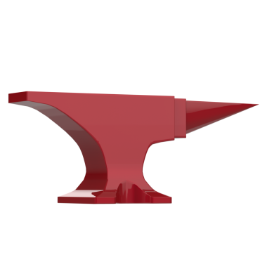 Beyaz arkaplanda kırmızı metal mutfak aracı