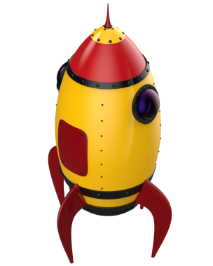 Beyaz arkaplanda izole edilmiş şirin çizgi film robotunun vektör çizimi