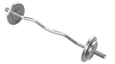 Beyaz arka plan üzerinde metal halter