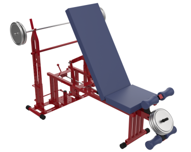 Spor salonu makinesi beyazda izole edildi