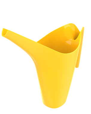 Gerçekçi vektör 3 boyutlu sarı kağıt bardak