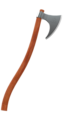 Beyaz arkaplanda balta 3 d illüstrasyon