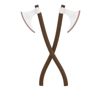 Balta simgesi. düz vektör tasarımı. 10 saniye.