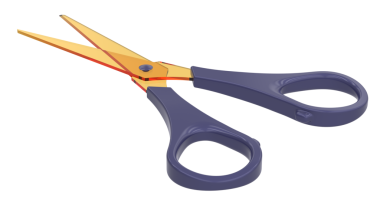 Beyaz arkaplanda izole edilmiş makas